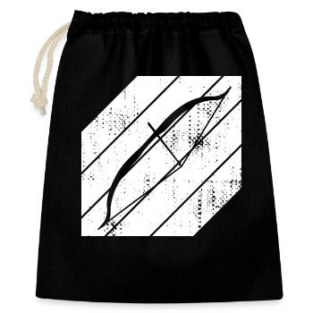 Archery Sketch - Gift Bag 40 x 50 cm - black - Front