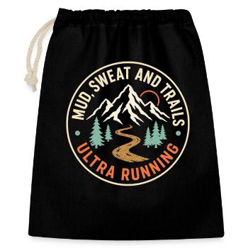 Mud Sweat and Trails Ultra Running - Gift Bag 40 x 50 cm - black - Front