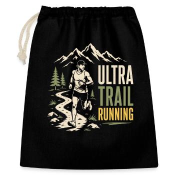 Ultra Trail Running - Sac cadeau 40 x 50 cm - noir - Devant