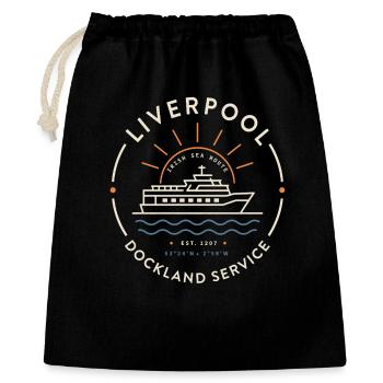 Liverpool Dockland Service Emblem - Gift Bag 40 x 50 cm - black - Front