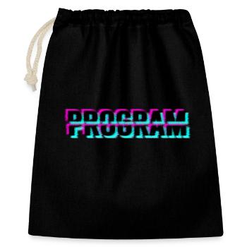 Programme informatique - Sac cadeau 40 x 50 cm - noir - Devant