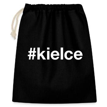 KIELCE White - Geschenkbeutel aus Baumwolle (40 x 50 cm) - Schwarz - Vorne