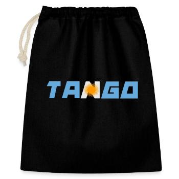 Tango - Geschenkbeutel aus Baumwolle (40 x 50 cm) - Schwarz - Vorne