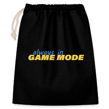 TOUJOURS EN MODE JEU - Sac cadeau 40 x 50 cm - noir - Devant
