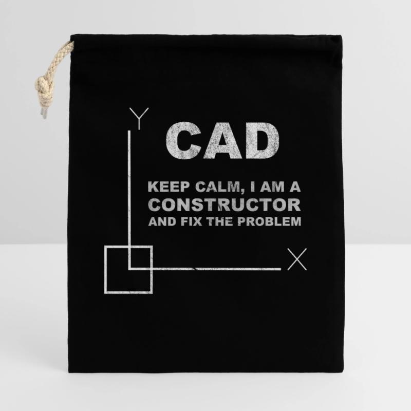 CAD Keep Calm Constructor Engineering Geschenkbeutel aus Baumwolle (40 x 50 cm)