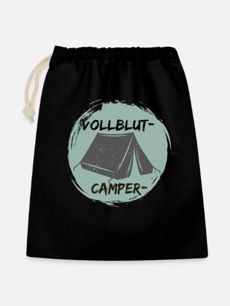 Vollblutcamper - Geschenkbeutel aus Baumwolle (40 x 50 cm) - Schwarz