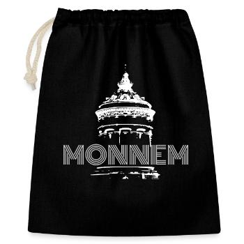 Monnem - Special designer product for Mannheim residents - Gift Bag 40 x 50 cm - black - Front