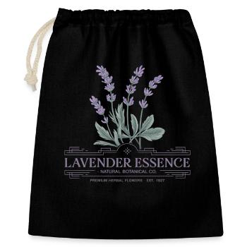 Vintage lavande - Sac cadeau 40 x 50 cm - noir - Devant