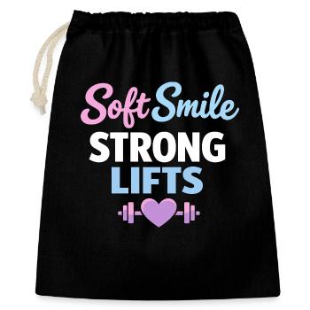 Anime Strong Girl Taking The Force In - Gift Bag 40 x 50 cm - black - Front