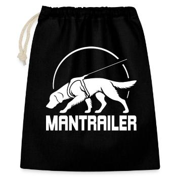 Golden Retriever MANTRAILER Search Dogs Dog - Gift Bag 40 x 50 cm - black - Front