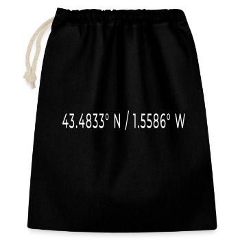 ATLANTEA GPS BIARRITZ - Gift Bag 40 x 50 cm - black - Front
