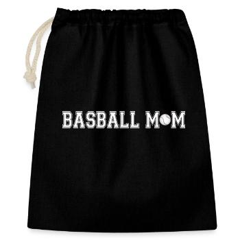 Proud Baseball Mom Game Day Geschenkhemd - Geschenkbeutel aus Baumwolle (40 x 50 cm) - Schwarz - Vorne