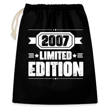 2007 Limited Edition Geboren 2007, Vintage-Design - Geschenkbeutel aus Baumwolle (40 x 50 cm) - Schwarz - Vorne