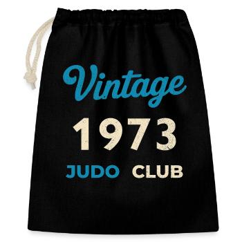 Vintage 1973 Judo Club Retro Birth Year Gift - Gift Bag 40 x 50 cm - black - Front