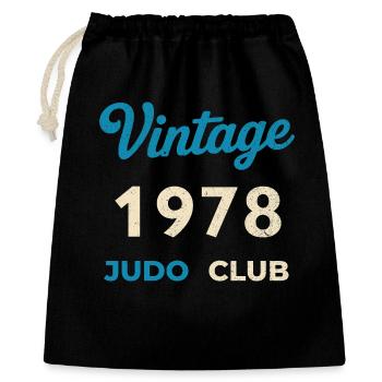 Vintage 1978 Judo Club Retro Birth Year Gift - Gift Bag 40 x 50 cm - black - Front