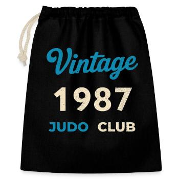 Vintage 1987 Judo Club Retro Birth Year Gift - Gift Bag 40 x 50 cm - black - Front