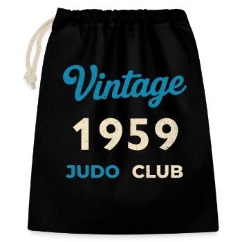 Vintage 1959 Judo Club Retro Birth Year Gift - Gift Bag 40 x 50 cm - black - Front