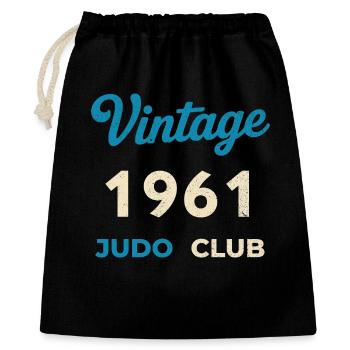 Vintage 1961 Judo Club Retro Birth Year Gift - Gift Bag 40 x 50 cm - black - Front