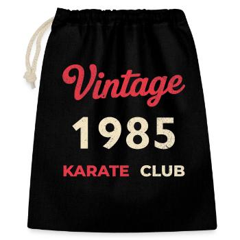 Vintage 1985 – Année de naissance rétro du Karate Club - Sac cadeau 40 x 50 cm - noir - Devant