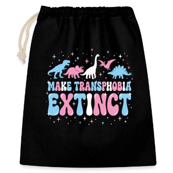 Mois de la Fierté LGBTQ - Éteindre la transphobie - Sac cadeau 40 x 50 cm - noir - Devant