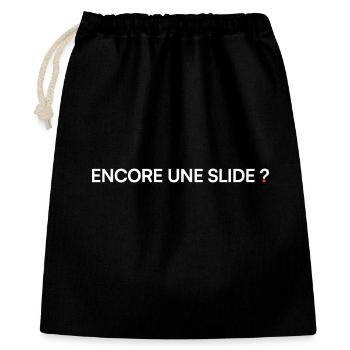 Another slide humor meeting office - Gift Bag 40 x 50 cm - black - Front