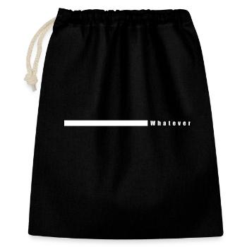 Whatever shirt – style décontracté et tendance - Sac cadeau 40 x 50 cm - noir - Devant