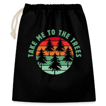 Take me to the trees - Gift Bag 40 x 50 cm - black - Front
