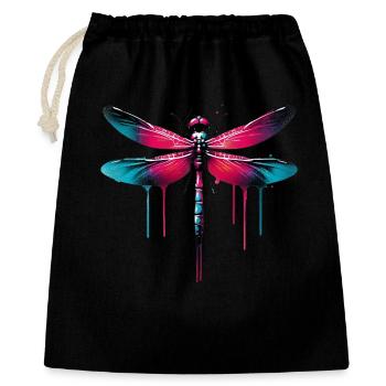 Libellule - Sac cadeau 40 x 50 cm - noir - Devant