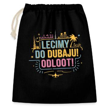 We're flying to Dubai! - Gift Bag 40 x 50 cm - black - Front