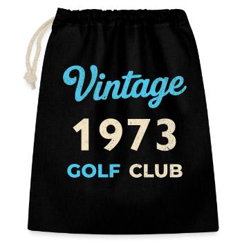 Vintage 1973 Golf Club Retro Geburtsjahr Geschenk - Geschenkbeutel aus Baumwolle (40 x 50 cm) - Schwarz - Vorne