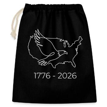1776-2026 USA Semiquincentennial 250th - Gift Bag 40 x 50 cm - black - Front