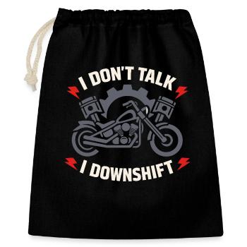 Why we ride motorcycles, - Gift Bag 40 x 50 cm - black - Front