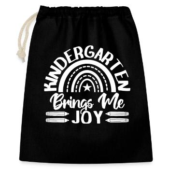 Enseignante de maternelle m’apporte de la joie Enseignante de garderie - Sac cadeau 40 x 50 cm - noir - Devant