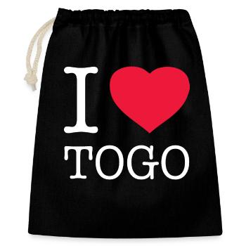I LOVE TOGO - Gift Bag 40 x 50 cm - black - Front
