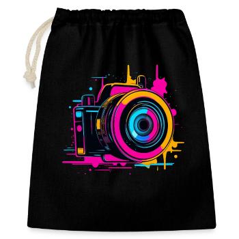 Appareil photo Steamwave - Sac cadeau 40 x 50 cm - noir - Devant
