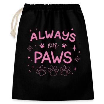 Always on Paws Rose - Sac cadeau 40 x 50 cm - noir - Devant
