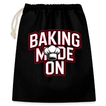 Mode de cuisson - Conception de la toque de chef - Sac cadeau 40 x 50 cm - noir - Devant