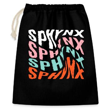 SPHYNX Cat  - Gift Bag 40 x 50 cm - black - Front