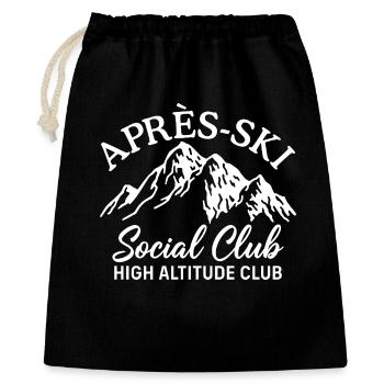 Après Ski Social Club High Altitude Club Skiing - Gift Bag 40 x 50 cm - black - Front