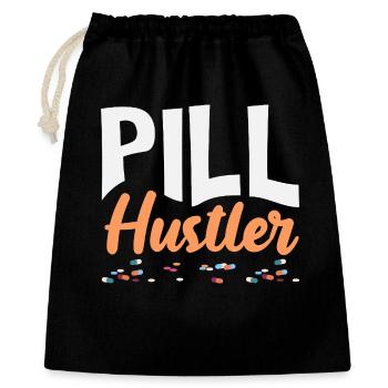 Pill Hustler Pharmacist Pharmacy Technician - Gift Bag 40 x 50 cm - black - Front