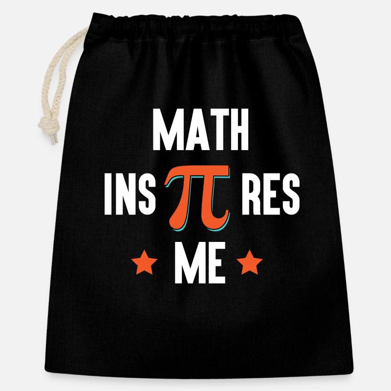 Pi Day - Math Inspires Me - Gift Bag 40 x 50 cm - black