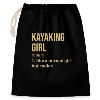 kayak - Sac cadeau 40 x 50 cm - noir - Devant