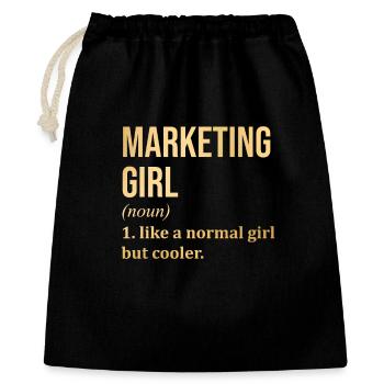 Marketing - Sac cadeau 40 x 50 cm - noir - Devant