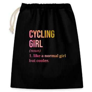 Cycling - Gift Bag 40 x 50 cm - black - Front
