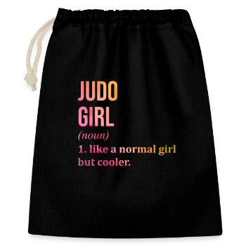 judo - Sac cadeau 40 x 50 cm - noir - Devant