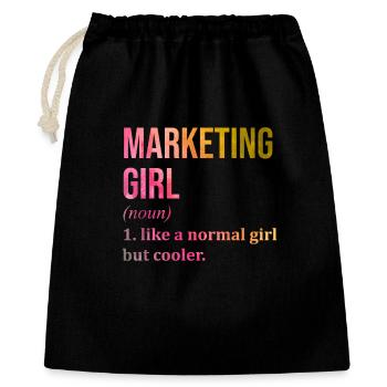 Marketing - Sac cadeau 40 x 50 cm - noir - Devant
