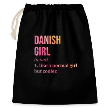 Danemark - Sac cadeau 40 x 50 cm - noir - Devant
