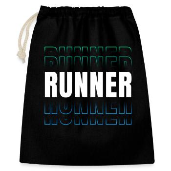 Collection de course de patrons de fautes de frappe de coureurs - Sac cadeau 40 x 50 cm - noir - Devant