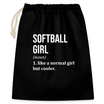 Softball - Gift Bag 40 x 50 cm - black - Front