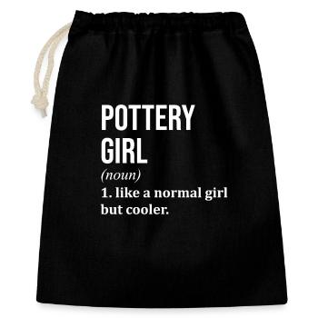 Pottery - Gift Bag 40 x 50 cm - black - Front